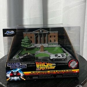 2025 Jada Back To The Future Nano Scene Hill Valley Courthouse Die-Cast Diorama